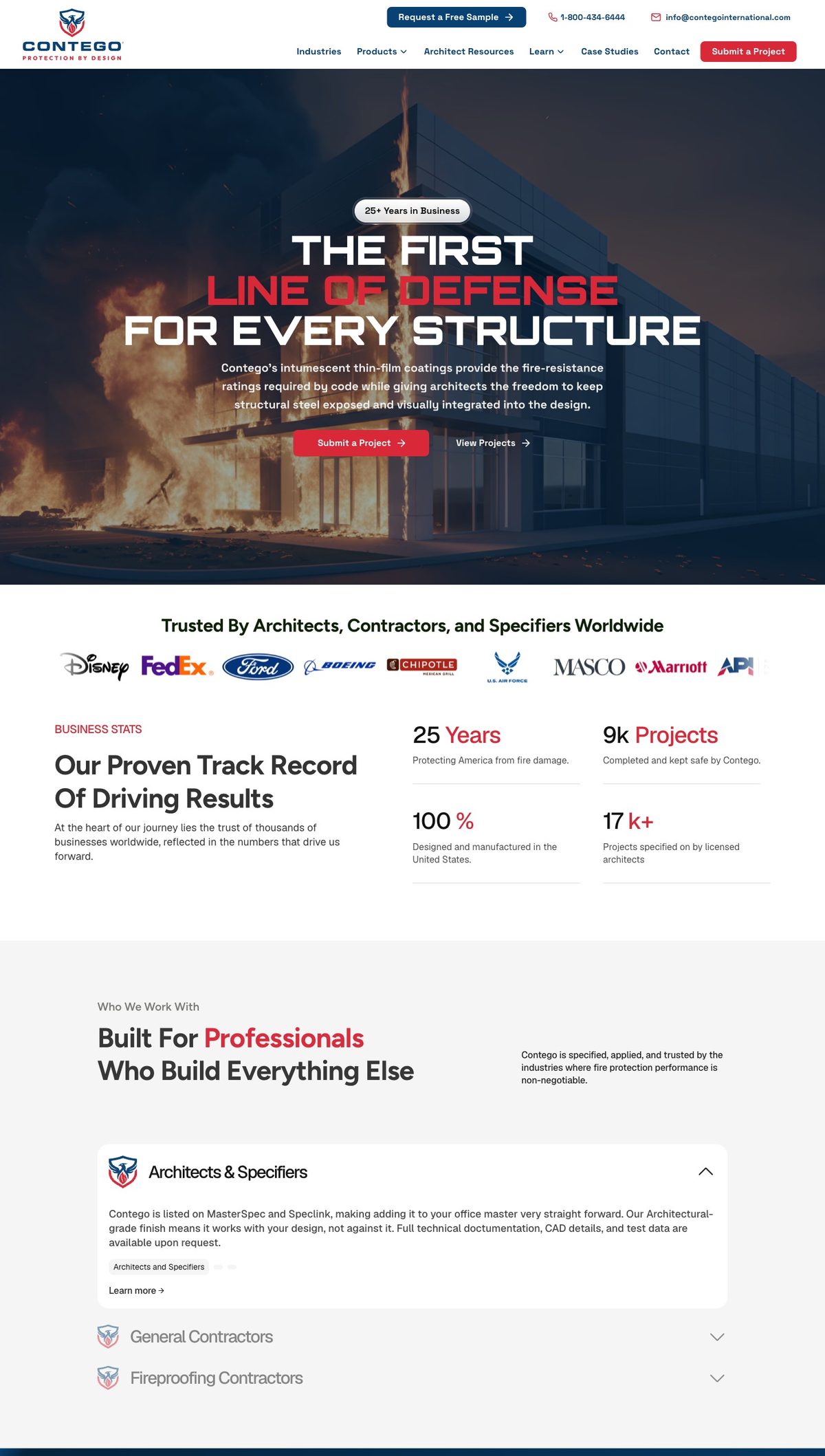 After — the redesigned, ICP-focused site