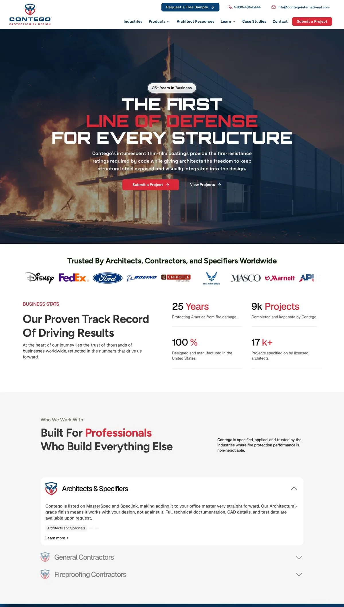 After — the redesigned, ICP-focused site