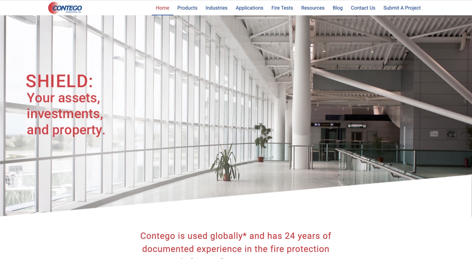 Before — the old homepage