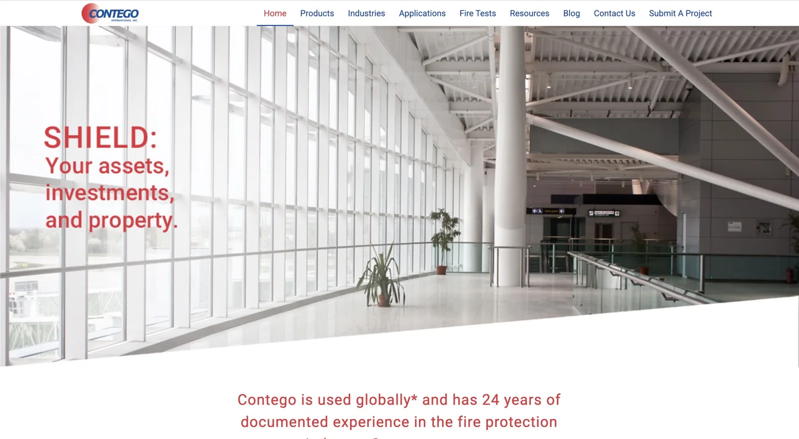 Before — the old homepage