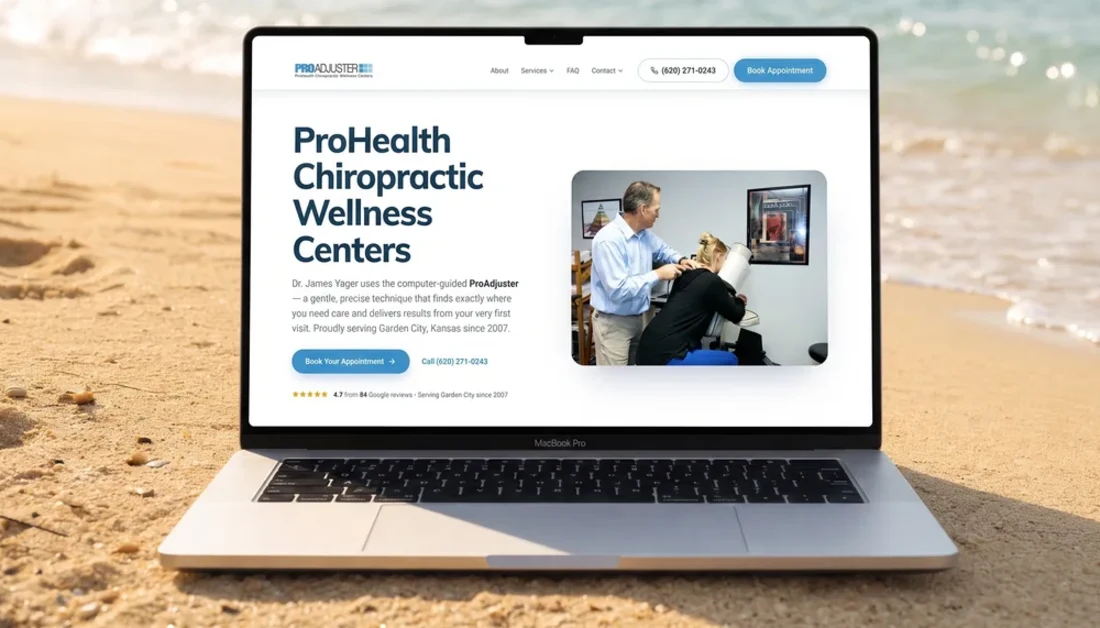ProHealth Chiropractic website built by High Tide Marketing