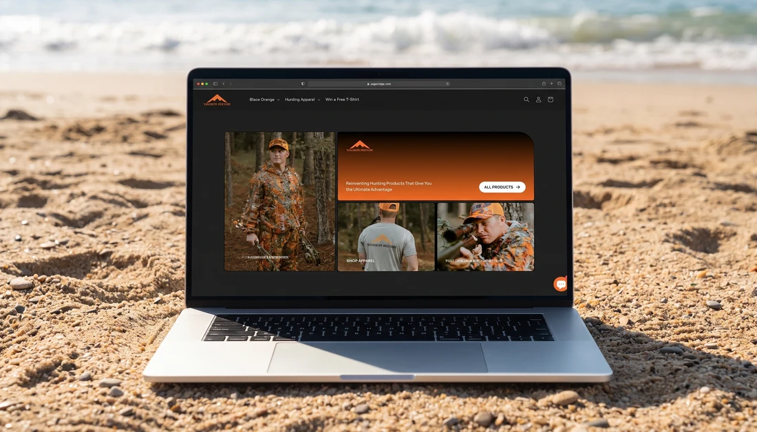 Yager Ridge hunting apparel website built by High Tide Marketing